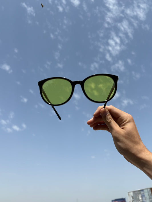 Gafas de lente Amarilla - Black