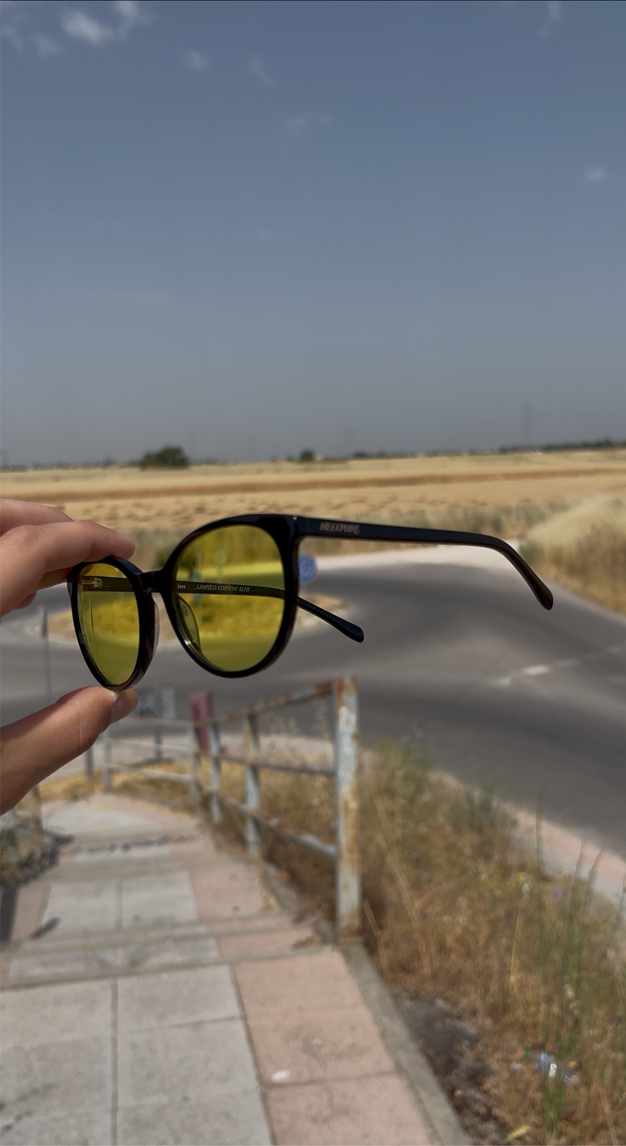 Gafas de lente Amarilla - Black